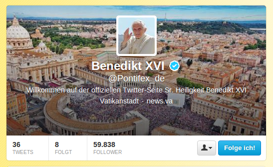 Benedikts Twitter-Account